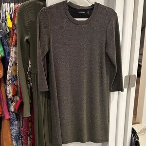MINKPINK Metallic Long Sleeve Dress